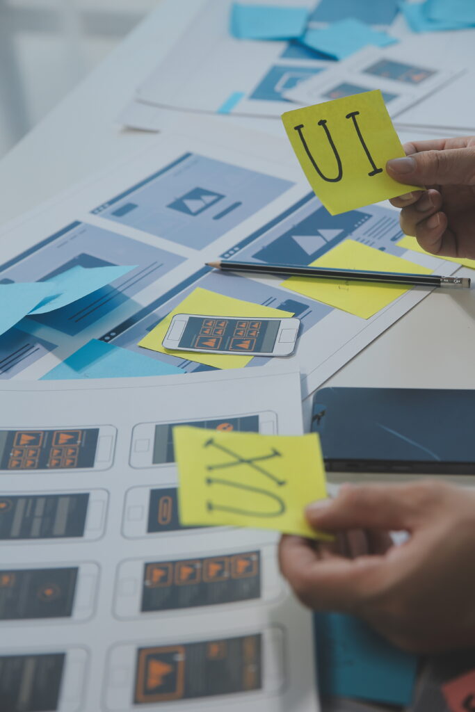 Web development process image.